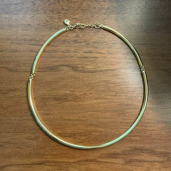 J.Crew Simple Collar Necklace | Burnished Gold - Picture 2 of 3